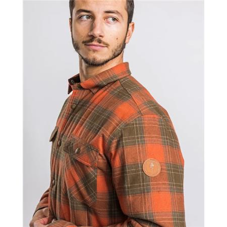 MEN'S LONG SLEEVED-SHIRT PINEWOOD FINNVEDEN CHECK PADD