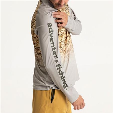 MEN'S LONG-SLEEVED T-SHIRT ADVENTER & FISHING ZEDER ANTI UV - ZANDER