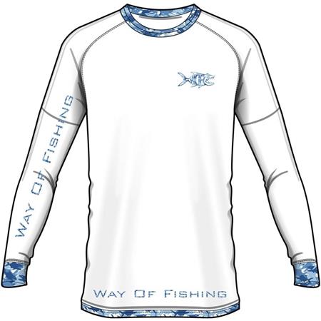Men's Long-Sleeved T-Shirt W.O.F. Croix - Blanc