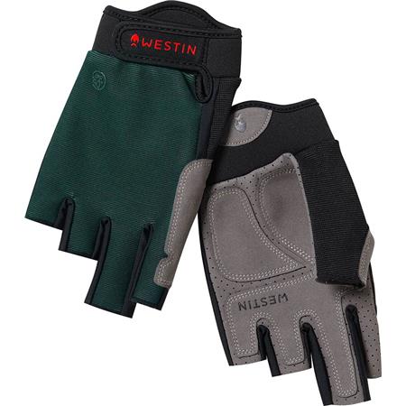 Men's Mittens Upf 50 - Deep Forest Westin Drip Upf Half Finger Glove Upf 50 - Deep Forest