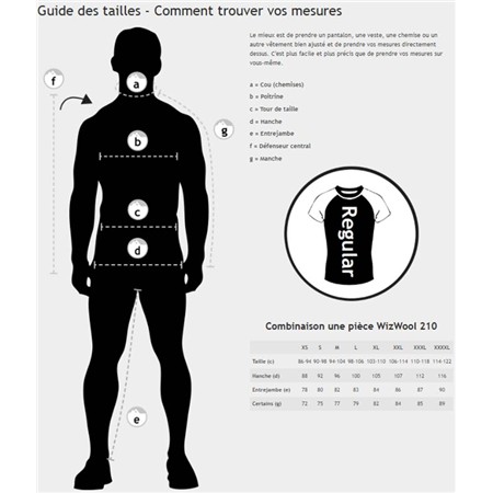 MEN'S ONE-PIECE GEOFF ANDERSON WIZWOOL 210 - GREY