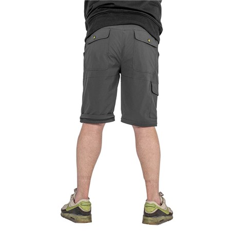 MEN'S PANTS BLACK CAT ZIP-OFF TROUSERS - GRAY