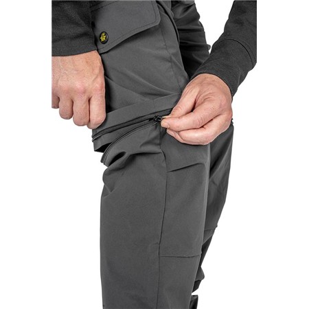 MEN'S PANTS BLACK CAT ZIP-OFF TROUSERS - GRAY