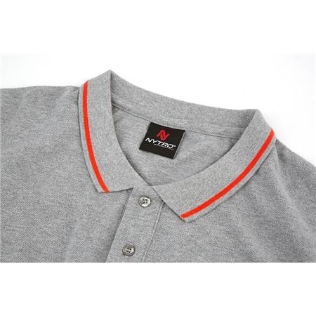 MEN'S POLO-SHIRT - LIGHT MARL GREY NYTRO POLO SHIRT - LIGHT MARL GREY