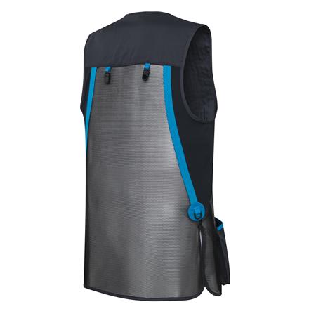 MEN'S SHOOTING VEST - BLACK/BLUE EXCELL BERETTA UNIFORM PRO 20.20 - BLACK/BLUE EXCELL