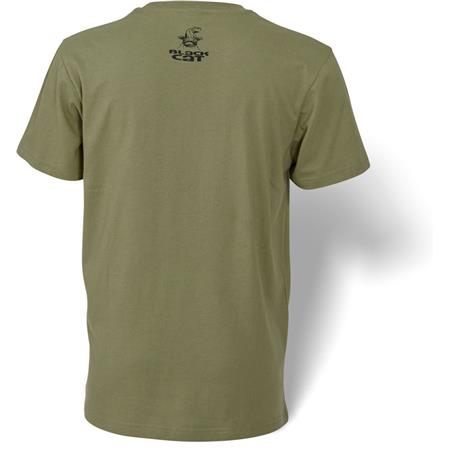 MEN'S SHORT SLEEVE T-SHIRT BLACK CAT SHIRT - KAKI