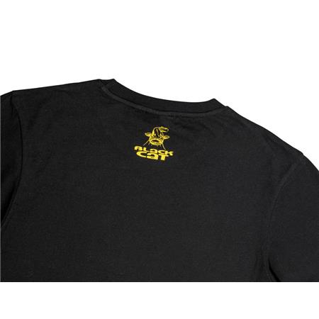 MEN'S SHORT SLEEVE T-SHIRT BLACK CAT SHIRT - NOIR