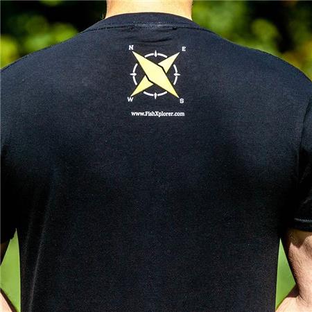 MEN'S SHORT SLEEVE T-SHIRT FISHXPLORER ASTRO PÊCHEUR - NOIR