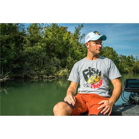 MEN'S SHORT-SLEEVE T-SHIRT FISHXPLORER FISHTIQUE - GREY