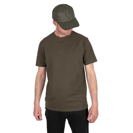 Men's Short Sleeve T-Shirt Fox Collection T Green & Black - Vert