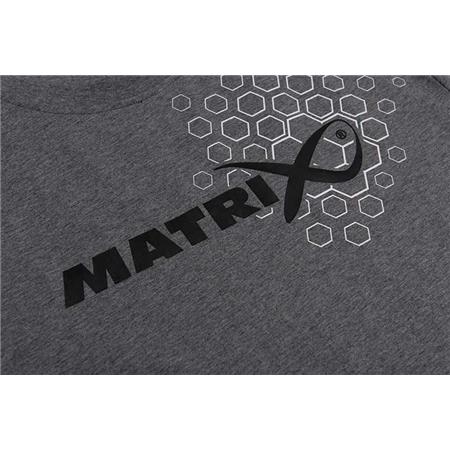 MEN'S SHORT SLEEVE T-SHIRT FOX MATRIX GREY HEX PRINT T-SHIRT - GRIS