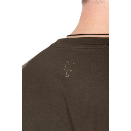MEN'S SHORT SLEEVE T-SHIRT FOX OUTLINE T-SHIRT - KAKI/CAMO