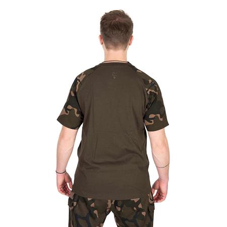 MEN'S SHORT SLEEVE T-SHIRT FOX OUTLINE T-SHIRT - KAKI/CAMO