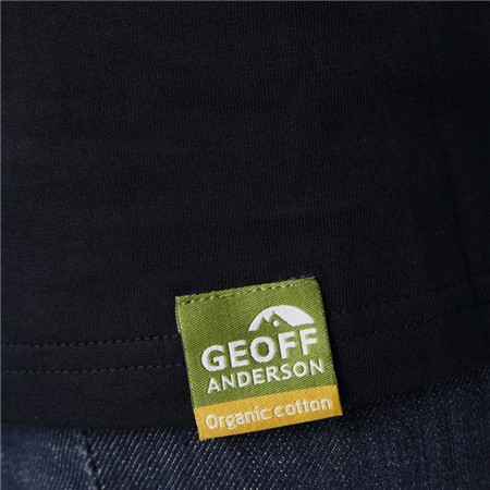 MEN'S SHORT-SLEEVE T-SHIRT GEOFF ANDERSON ORGANIC POLLUTION - BLACK