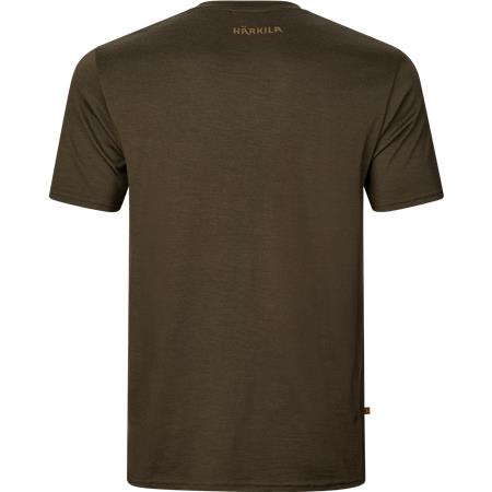MEN'S SHORT SLEEVE T-SHIRT HARKILA GAME S/S - WILLOW GREEN STAG