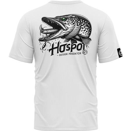 MEN'S SHORT-SLEEVE T-SHIRT HOT SPOT DESIGN PREDATOR PIKE - WHITE