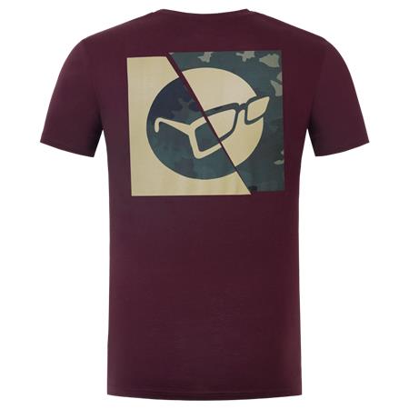 MEN'S SHORT SLEEVE T-SHIRT KORDA LE SPLIT TEE - BURGUNDY