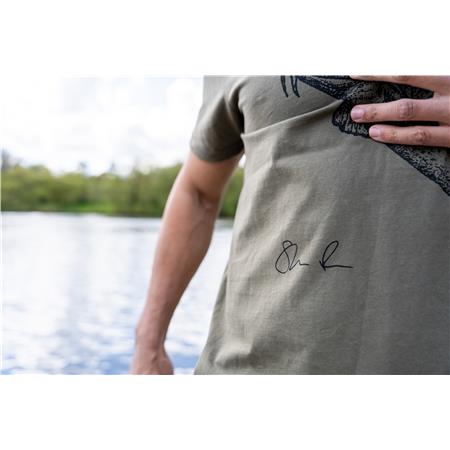 MEN'S SHORT SLEEVE T-SHIRT KORUM CLASSIC BARBEL TEE - KAKI
