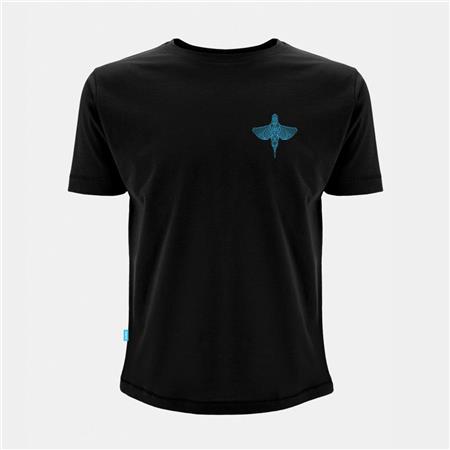 Men's Short Sleeve T-Shirt Kumu Take Flight Kingfisher - Noir
