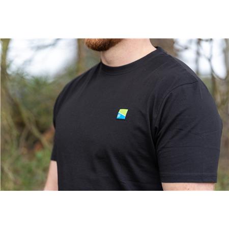 MEN'S SHORT SLEEVE T-SHIRT PRESTON INNOVATIONS LIGHTWEIGHT BLACK T-SHIRT - NOIR