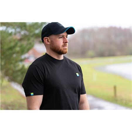 MEN'S SHORT SLEEVE T-SHIRT PRESTON INNOVATIONS LIGHTWEIGHT BLACK T-SHIRT - NOIR