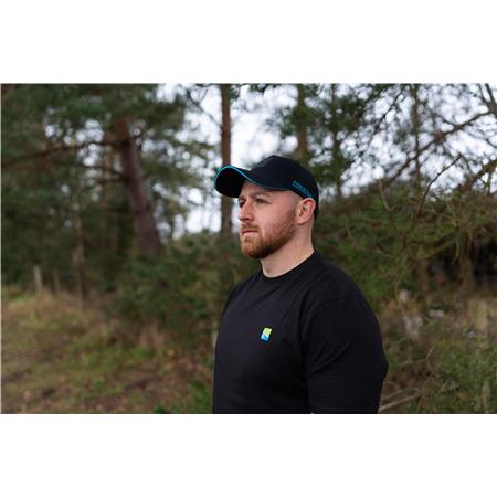 MEN'S SHORT-SLEEVE T-SHIRT PRESTON INNOVATIONS LIGHTWEIGHT BLACK T-SHIRT - BLACK