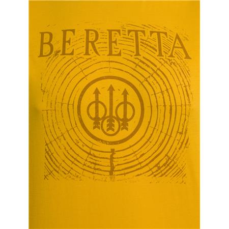 MEN'S SHORT SLEEVE T-SHIRT - SAFFRON YELLOW BERETTA FIR - SAFFRON YELLOW