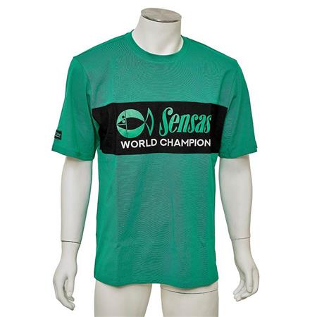 Men's Short Sleeve T-Shirt Sensas Fashion Club - Vert/Noir