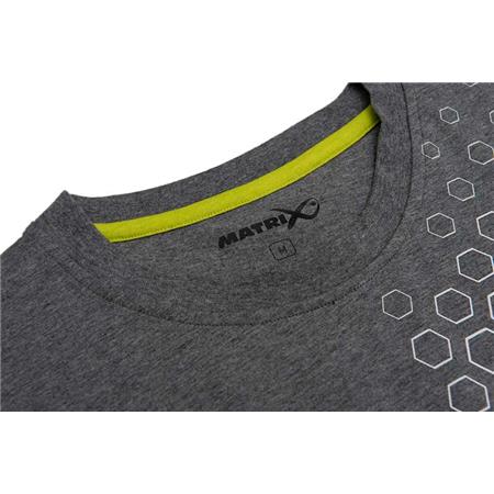MEN'S SHORT SLEEVE TEE SHIRT FOX MATRIX GREY HEX PRINT T-SHIRT - GREY