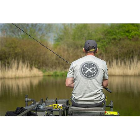 MEN'S SHORT-SLEEVE TEE SHIRT FOX MATRIX LARGE LOGO T-SHIRT - GREY