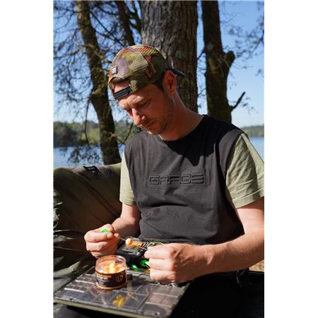 MEN'S SHORT-SLEEVE TEE SHIRT GRADE T-SHIRT - BLACK/KHAKI