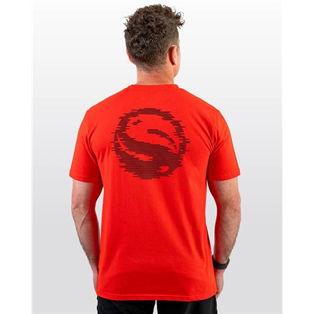 MEN'S SHORT SLEEVE TEE SHIRT GURU GLITCH TEE - RED