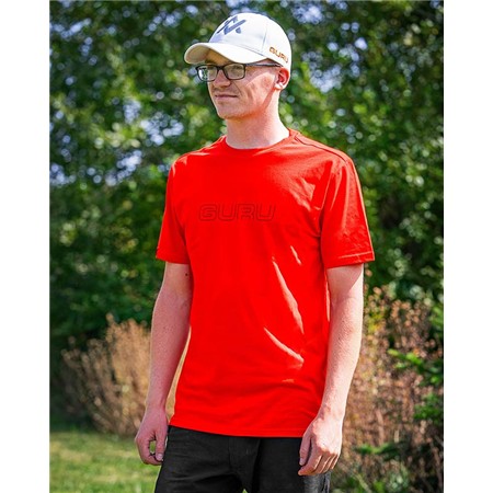 MEN'S SHORT SLEEVE TEE SHIRT GURU GLITCH TEE - RED