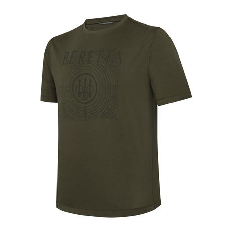 Men's Short Sleeved T-Shirt - Dark Olive Beretta Fir - Dark Olive