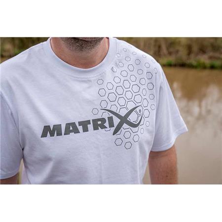 MEN'S SHORT-SLEEVED T-SHIRT FOX MATRIX WHITE HEX PRINT T-SHIRT - WHITE