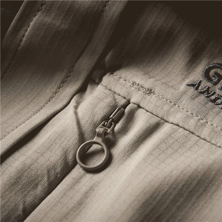 MEN'S SHORT-SLEEVED SHIRT GEOFF ANDERSON EZMAR LIGHT S/S - KHAKI