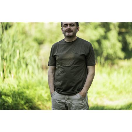 MEN'S SHORT-SLEEVED T-SHIRT KORDA MINIMAL - DARK OLIVE