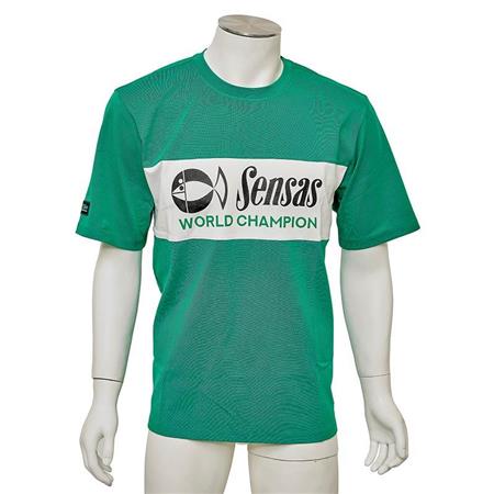 Men's Short-Sleeved T-Shirt Sensas Fashion Club - Vert/Blanc