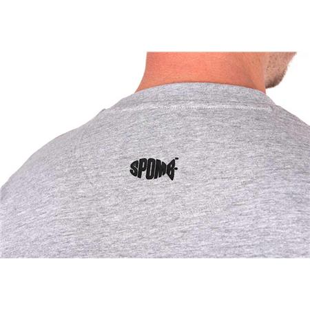 MEN'S SHORT-SLEEVED T-SHIRT SPOMB GREY T - BLACK
