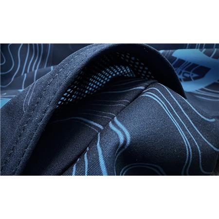 MEN'S SHORTS - BLUE HOT SPOT DESIGN OCEAN PERFORMANCE BATHIMETRY - BLEU