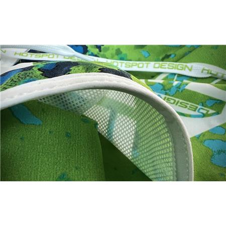 MEN'S SHORTS - GREEN/YELLOW HOT SPOT DESIGN OCEAN PERFORMANCE DORADO - VERT/JAUNE