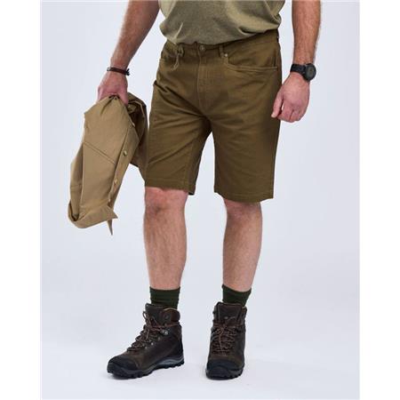 MEN'S SHORTS PINEWOOD VÄRNAMO VINTAGE CANVAS - OLIVE MARRON