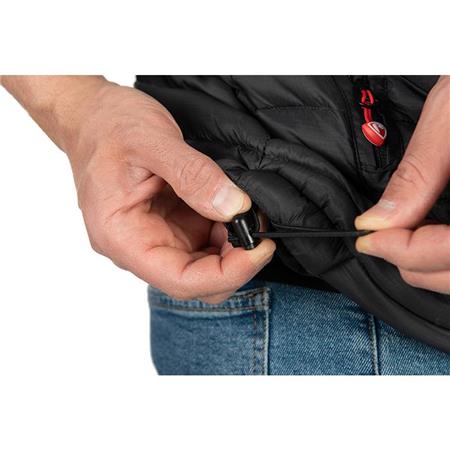 MEN'S SLEEVELESS JACKET FOX RAGE HEATED GILET - BLACK