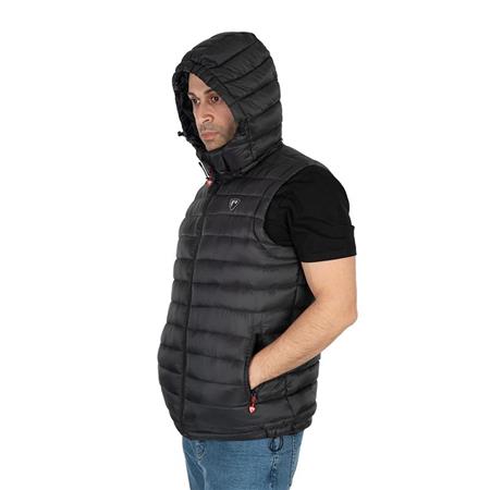 MEN'S SLEEVELESS JACKET FOX RAGE HEATED GILET - BLACK