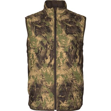 Men's Sleeveless Waistcoat Harkila Deer Stalker Camo Reversible Packable