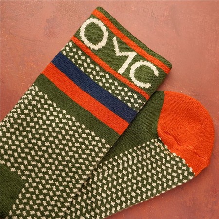 MEN'S SOCKS ONE MORE CAST SPOTTED EEL BAMBOO - KAKI
