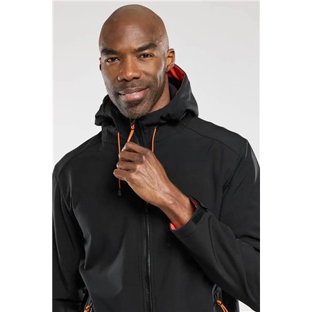 MEN'S SOFTSHELL BERMUDES HOODED SEABOARD - BLACK