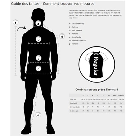 MEN'S SUIT GEOFF ANDERSON THERMAL 4 - BLACK