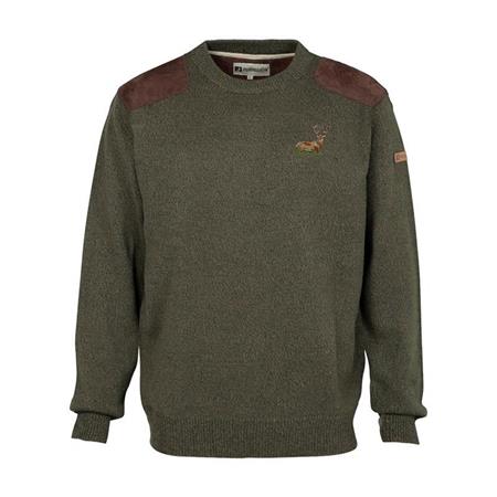 Men's Sweater Percussion Brode Col Rond