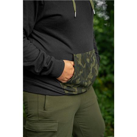 MEN'S SWEATSHIRT AVID CARP MINIMAL HOODIE BLACK - NOIR